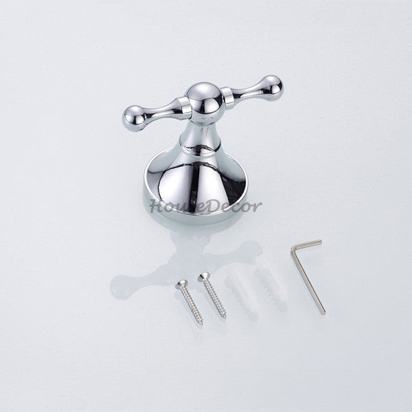 Chrome Brass robe hook detailed product view detail view
