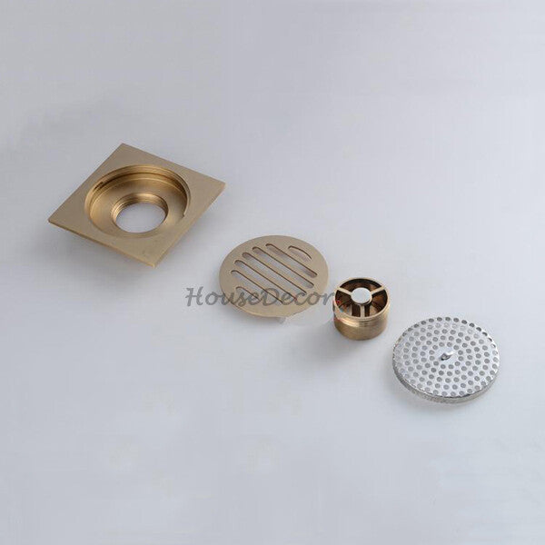 Modern shower drain detailed product view detail view