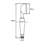 Modern Brass shower head handheld shower set additional view