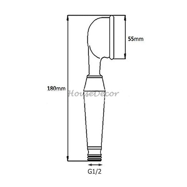 Modern Brass shower head handheld shower set additional view