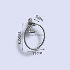 Modern Stainless Steel towel ring detailed product view additional view