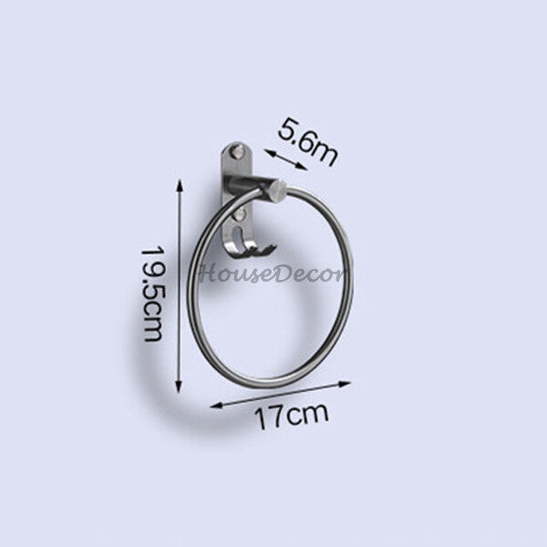 Modern Stainless Steel towel ring detailed product view additional view
