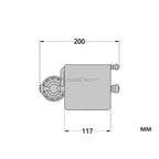 Black toilet paper holder detailed product view additional view