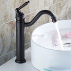 Black Brass bath shower mixer tap swivel spout main view