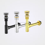 Modern basin bottle trap detailed product view main view