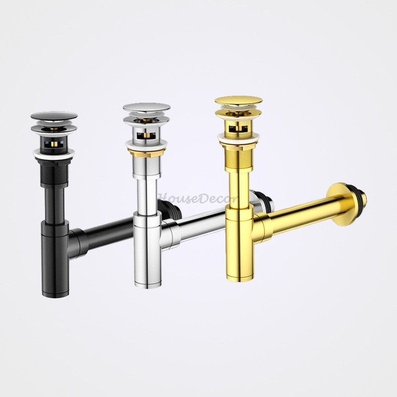 Modern basin bottle trap detailed product view main view