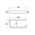 Modern toilet paper holder wall mounted design additional view
