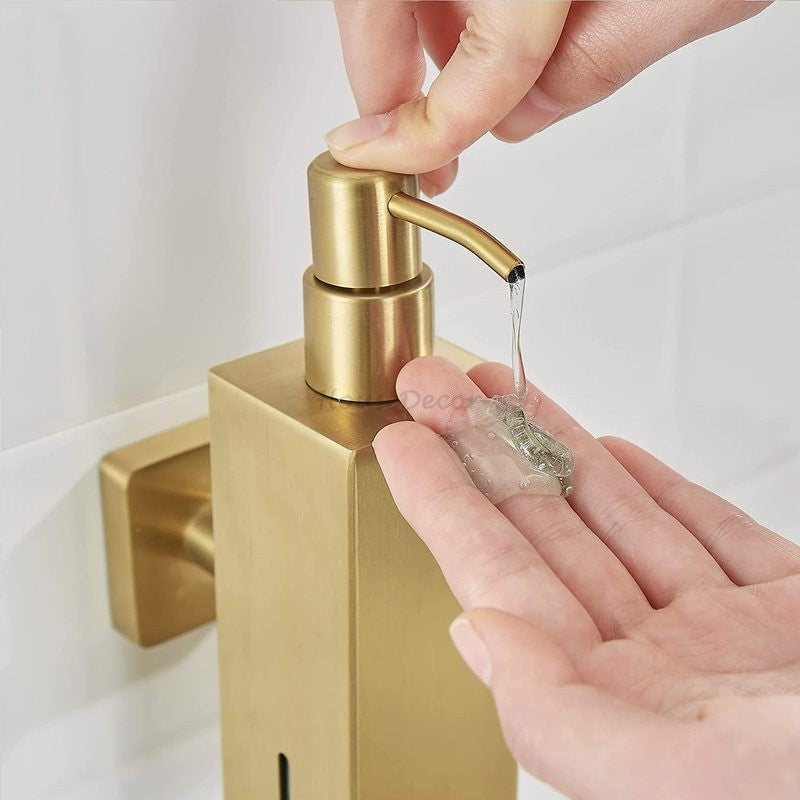 Brushed Gold home product wall mounted design detail view