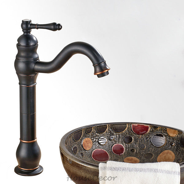 Black Brass bath shower mixer tap swivel spout detail view