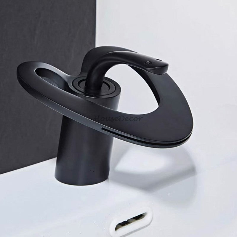 Modern bath shower mixer tap waterfall spout additional view