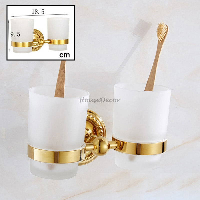 Gold Brass towel rack detailed product view additional view