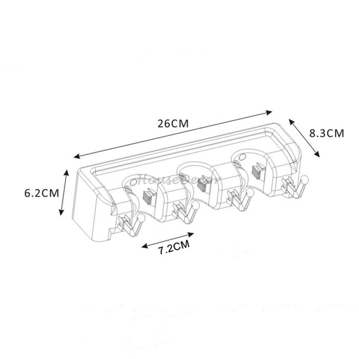 Modern robe hook wall mounted design additional view