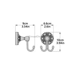 Black Brass robe hook detailed product view additional view
