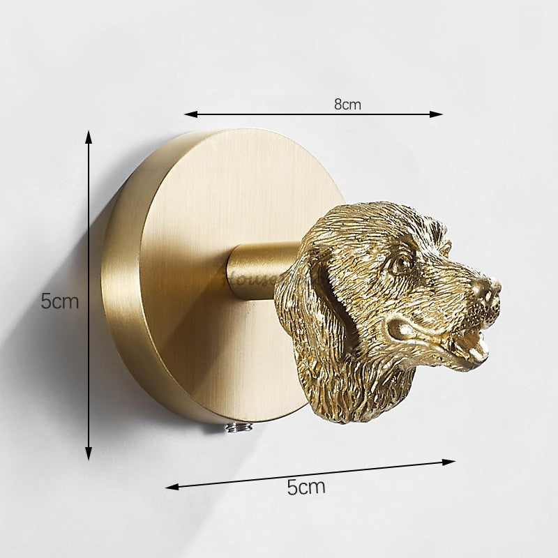 Brass robe hook wall mounted design additional view