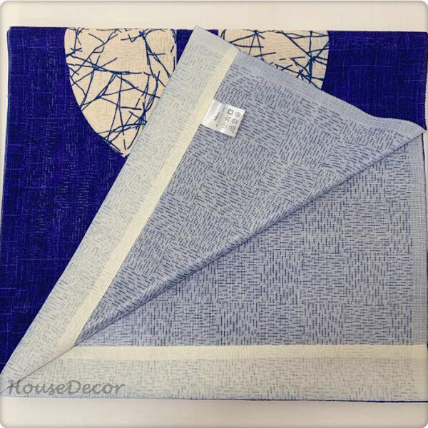 Blue Fabric doorway curtain room divider design additional view