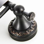 Black toilet paper holder detailed product view additional view