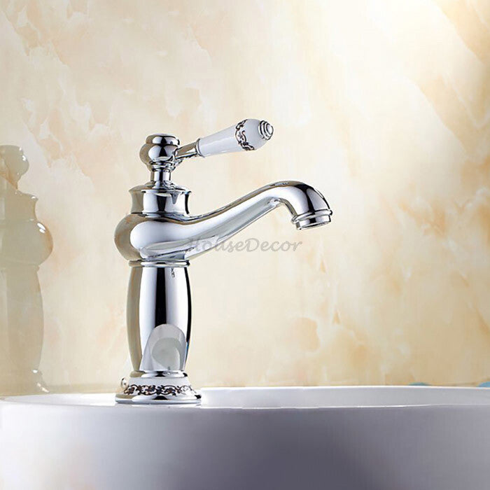 Chrome bath shower mixer tap detailed product view detail view