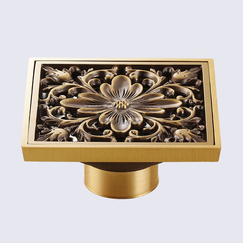 Bronze shower drain detailed product view additional view