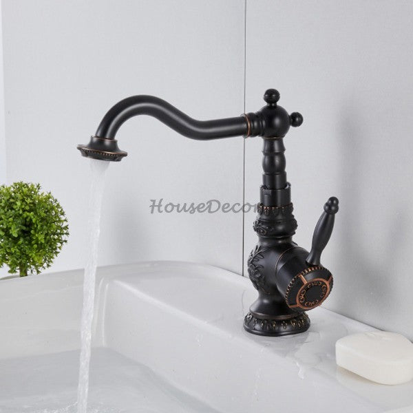 Black Brass bath shower mixer tap swivel spout additional view