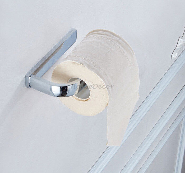 Modern toilet paper holder wall mounted design detail view
