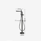 Modern bath shower mixer tap floor mounted design additional view