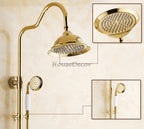 Polished Brass bath shower mixer tap detailed product view detail view