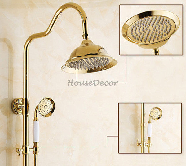 Polished Brass bath shower mixer tap detailed product view detail view