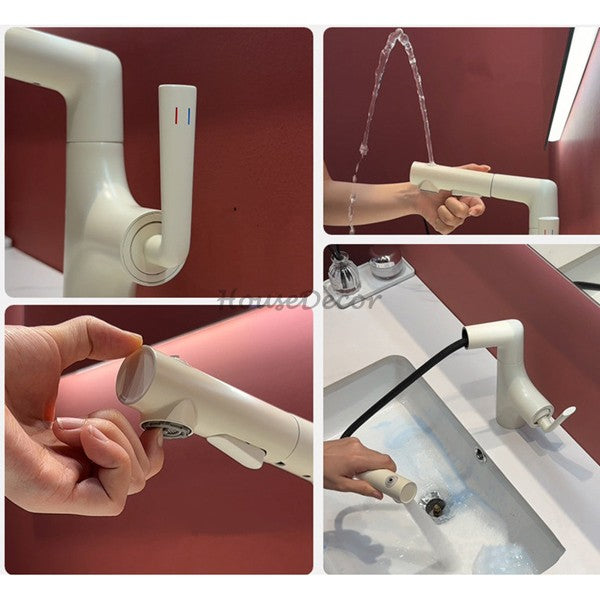 Modern bath shower mixer tap pull out spray additional view