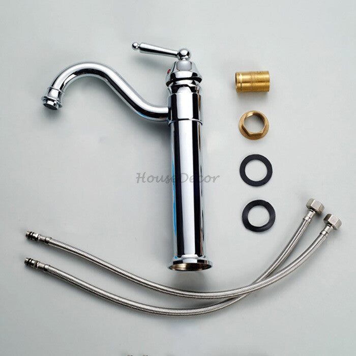 Chrome bath shower mixer tap swivel spout detail view