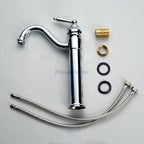Chrome bath shower mixer tap swivel spout detail view