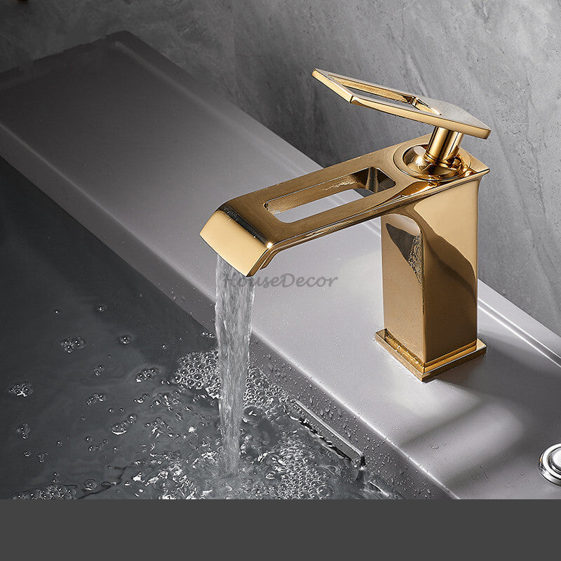 Modern bath shower mixer tap waterfall spout additional view