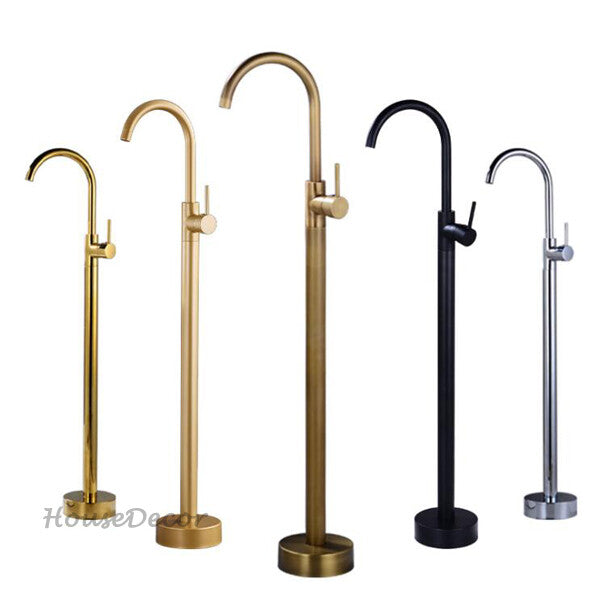 Modern bath shower mixer tap floor mounted design main view