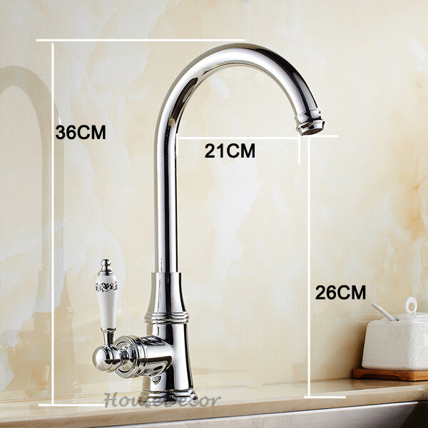 Modern Ceramic kitchen sink mixer tap swivel spout additional view