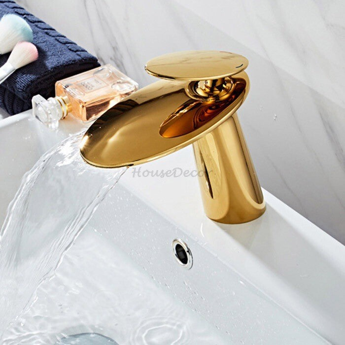 Modern bath shower mixer tap waterfall spout additional view