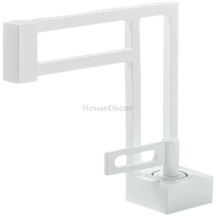White bath shower mixer tap detailed product view main view