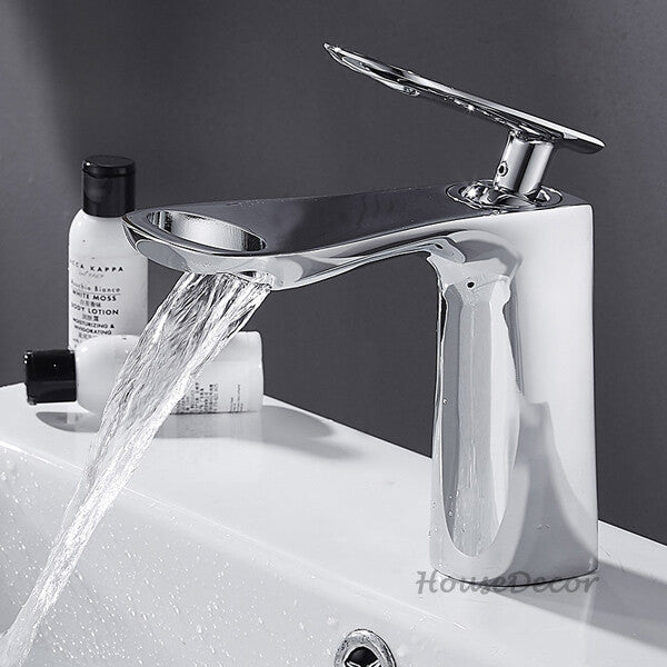 Brass bath shower mixer tap waterfall spout additional view