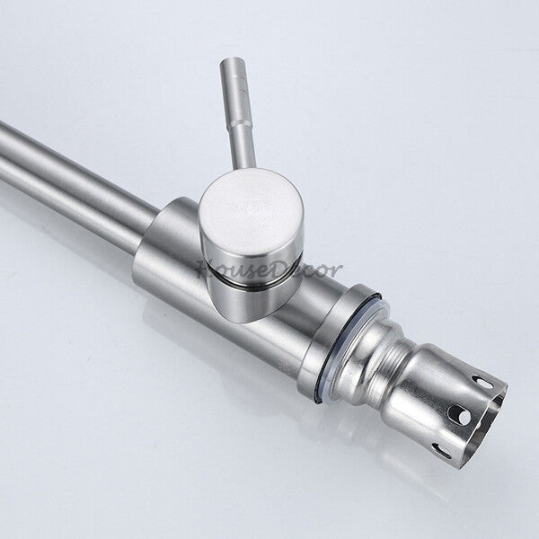 Modern kitchen sink mixer tap swivel spout additional view