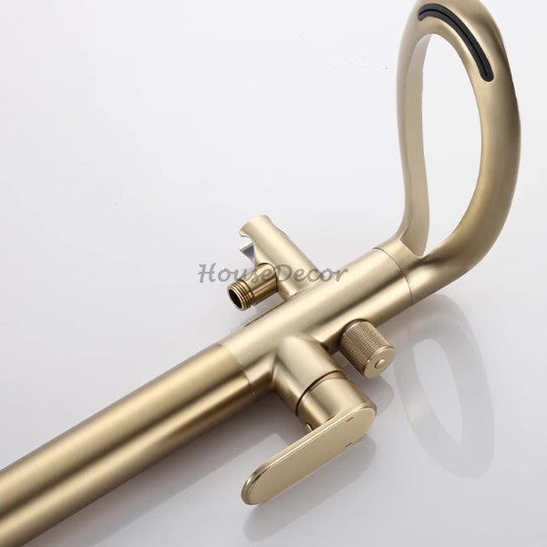 Modern bath shower mixer tap waterfall spout additional view