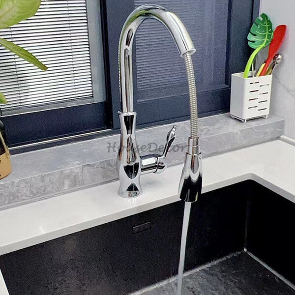 Modern kitchen sink mixer tap pull out spray additional view