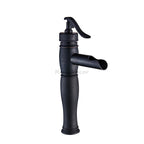 Black bath shower mixer tap deck mounted design main view