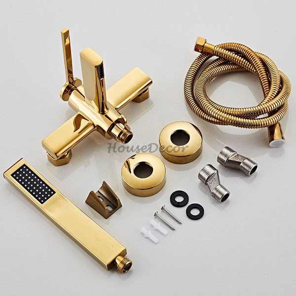 Modern Brass bath shower mixer tap detailed product view additional view