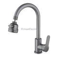 Modern Stainless Steel kitchen sink mixer tap swivel spout main view
