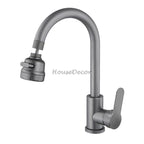 Modern Stainless Steel kitchen sink mixer tap swivel spout main view