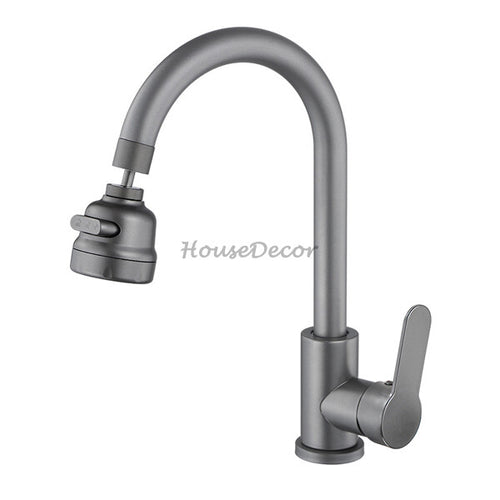 Modern Stainless Steel kitchen sink mixer tap swivel spout main view