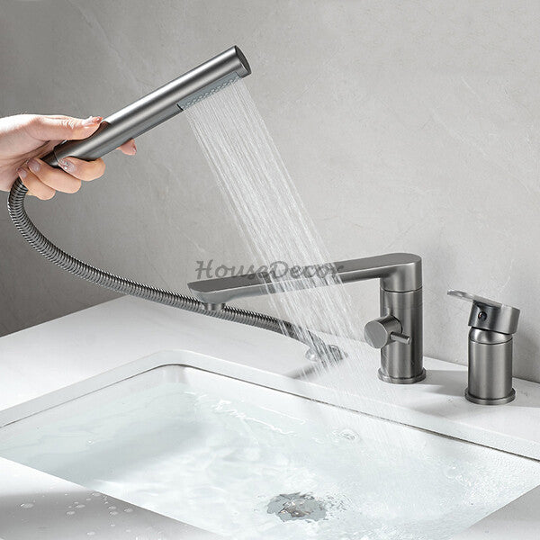 Modern bath shower mixer tap swivel spout additional view