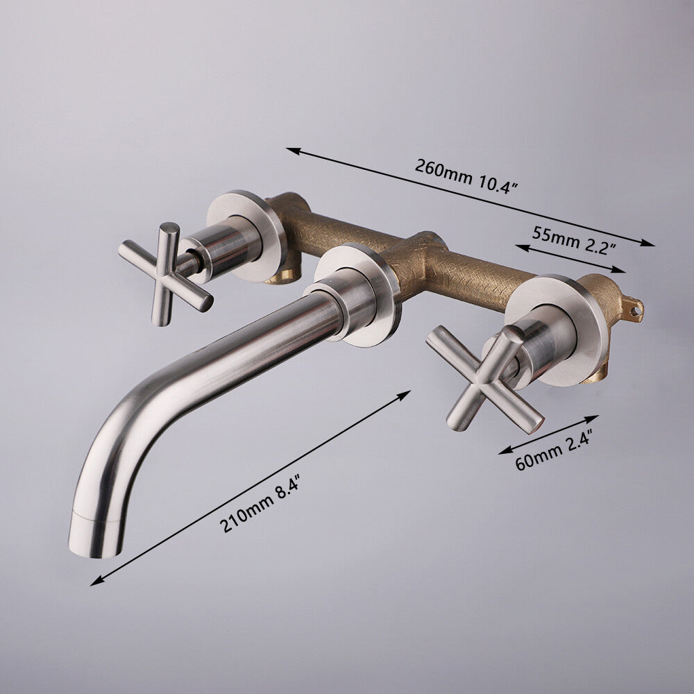 Brass bath shower mixer tap wall mounted design additional view