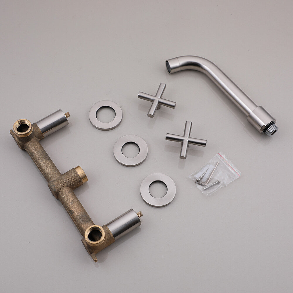 Brass bath shower mixer tap wall mounted design additional view