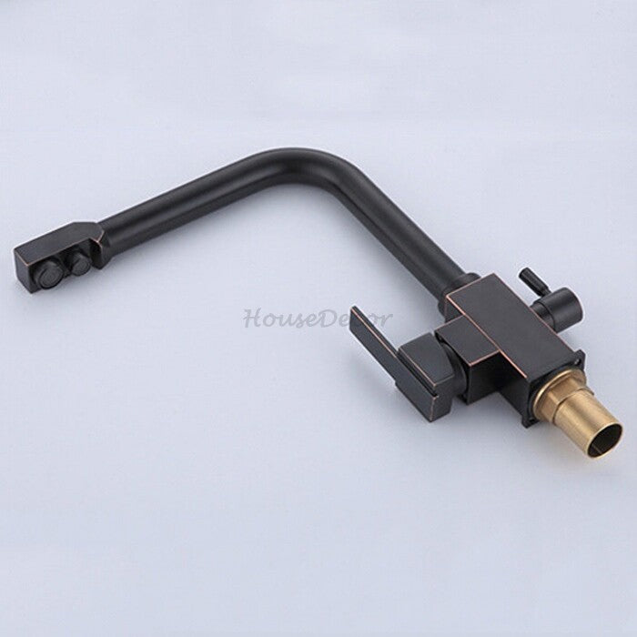 Modern kitchen sink mixer tap swivel spout additional view