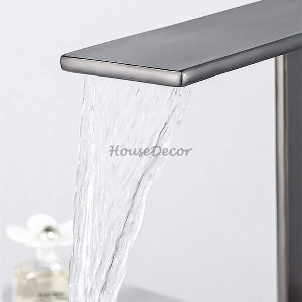 Brass bath shower mixer tap waterfall spout additional view