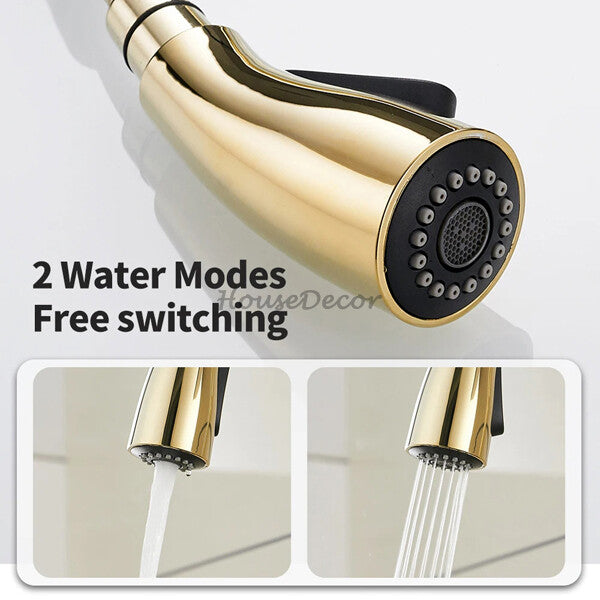 Modern kitchen sink mixer tap pull out spray additional view
